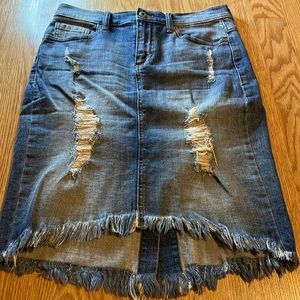 Sneak Peek Jean skirt size S